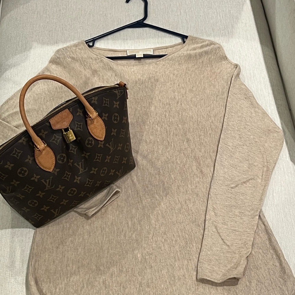 Michael Kors Beige Long Sleeve Tunic Top